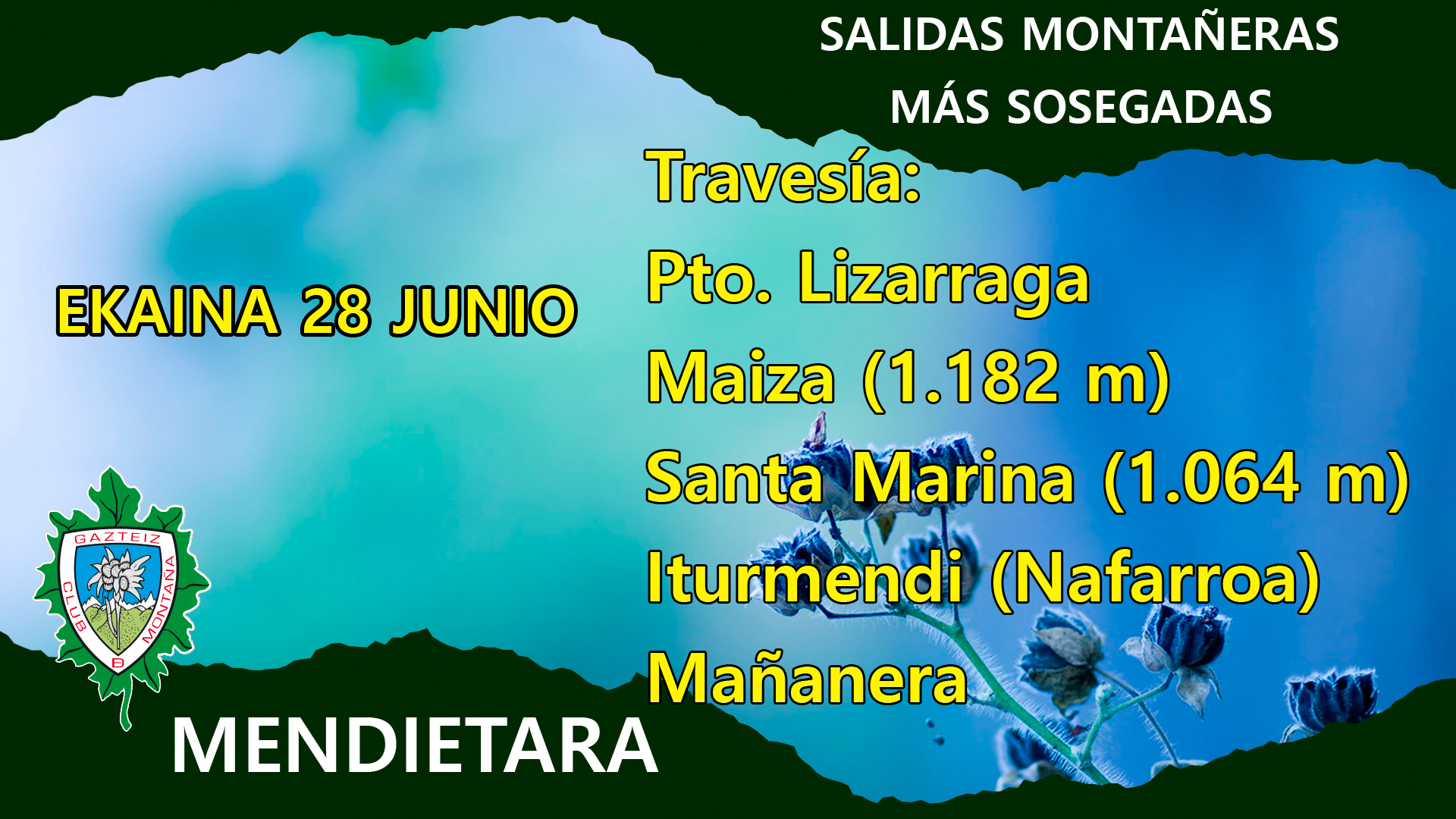 Foto endietara- Pto. Lizarraga – MAIZA – SANTA MARINA – Iturmendi (Nafarroa)